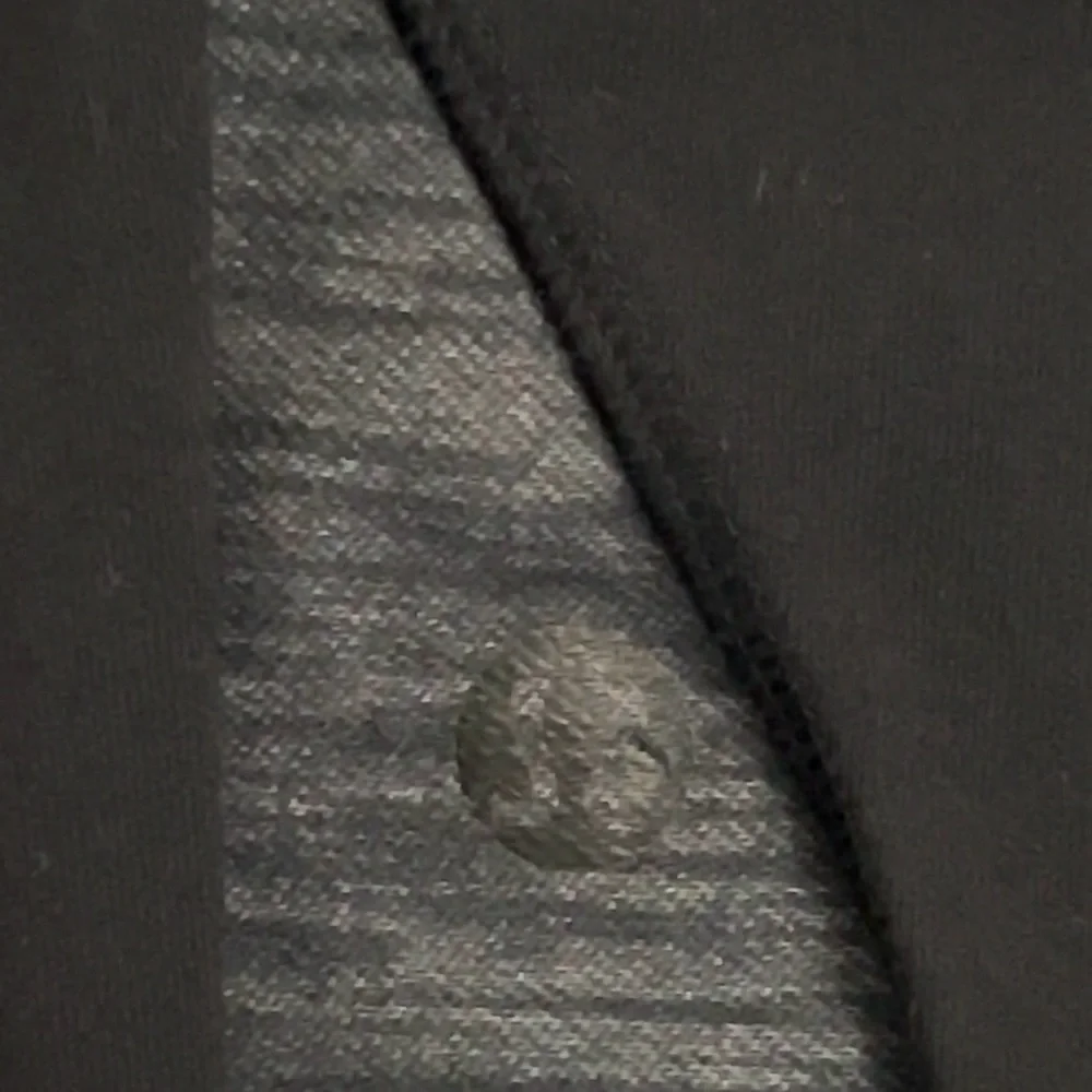 LuLu Lemon Black Leggings Size 4 Gray waistband